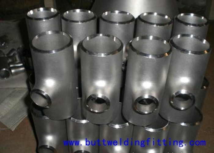 ASME B16.9 WP304H Seamless / Weld Stainless Steel Pipe Tee , Thickness Sch10-160