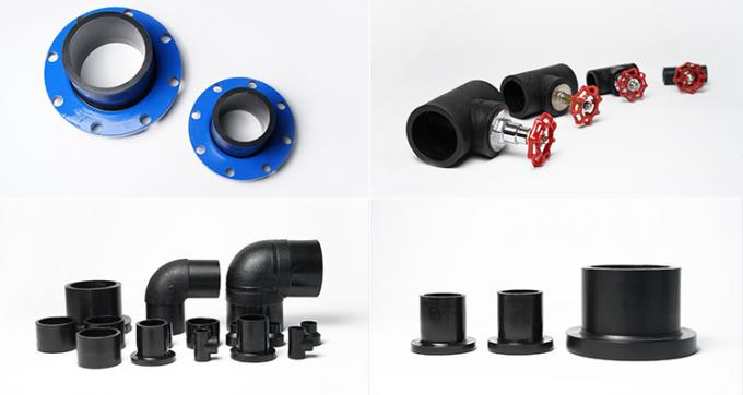 HDPE Rechte verbindingslijn 4 Duim 25mm HDPE van het de Contactdooslassen Pn16 van het Uiteindelassen Pijpmontage 5