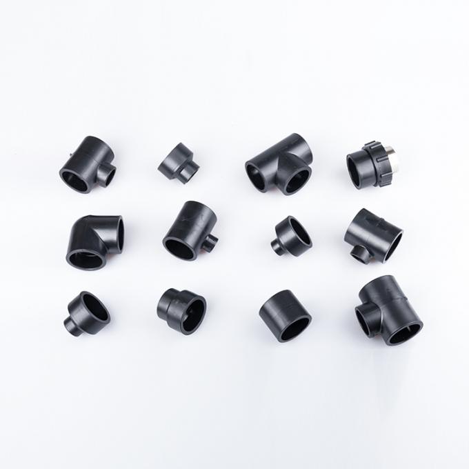 Kortingshdpe Uiteindelassen die Manier Vier passen die de Dwarsmontage van de T-stukpijp verminderen 2