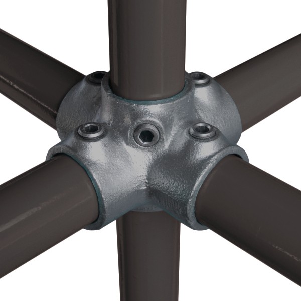 Mannelijke UitsteekselStuiklas die de Pijp van het 2 Duimroestvrije staal passen met Montage van de Gietijzer de snel Zeer belangrijke Klem 5