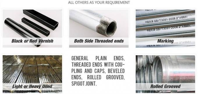 Hete Onderdompelingsgi Gelaste Pre Gegalvaniseerde het Staalpijp van de Bouwsteiger rond 7