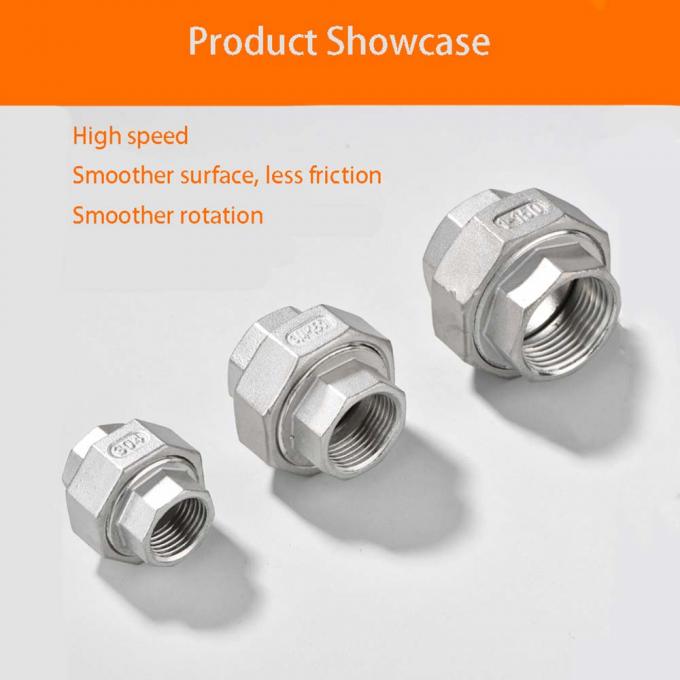 Op maat gemaakte buisconnectoren Roestvrij staal 304 Gedrukt buisbevestigingen Sanitair Roestvrij buis BSPT draad Vrouwelijke Unie 4