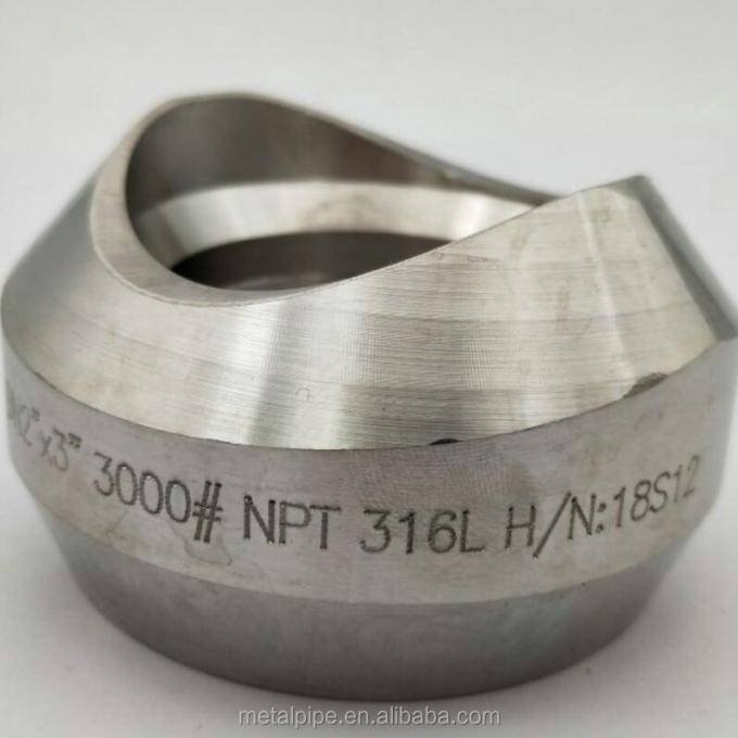 METAL Vlekkestof van roestvrij staal ASTM A182 316L 2"*3" Klasse 3000 ASME SS Pipe Fittings 1