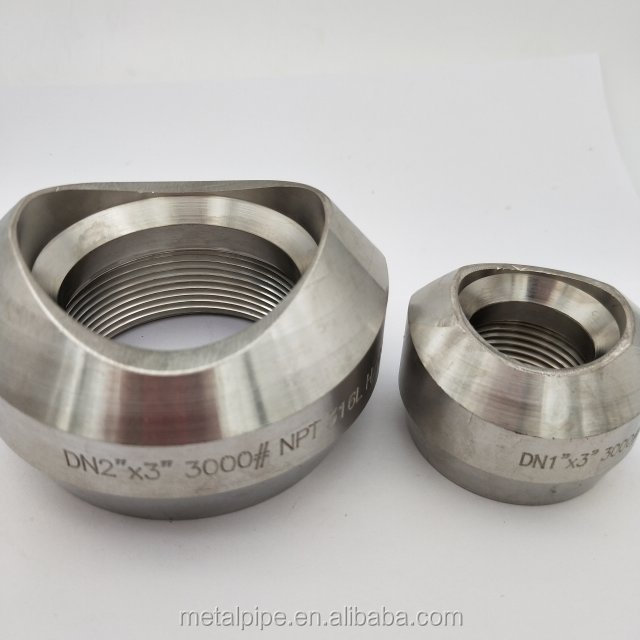 METAL Vlekkestof van roestvrij staal ASTM A182 316L 2"*3" Klasse 3000 ASME SS Pipe Fittings 2