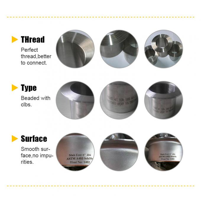 METAL Super Duplex roestvrij staal lap Joint Stub End AL-6XN UNS N08367 Stub End 1