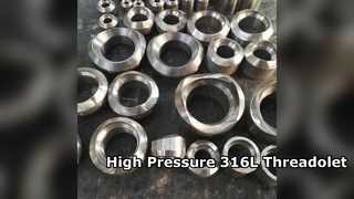 Premium 316L roestvrij staal Threadolet ASME-gecertificeerd