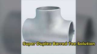Super duplex stalen versperd T-stuk 6 inch SCH80 ASME B6