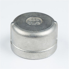 Female BSP Malleable Cast Iron Stainless Steel Pipe Fitting SS 304 316L Round Pipe Cap