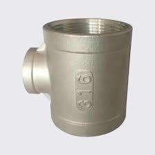 Stainless steel Pipe Fittings 304/316 Threaded Fittings Reducing Unequal Tee Forged FIttings