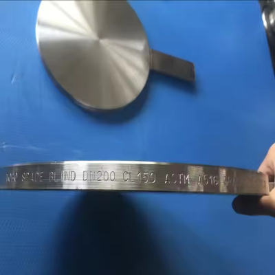METAL Spade Blind Flange Stainless Steel ASTM A350 LF2 18" Class150 Pipe Fittings Flange