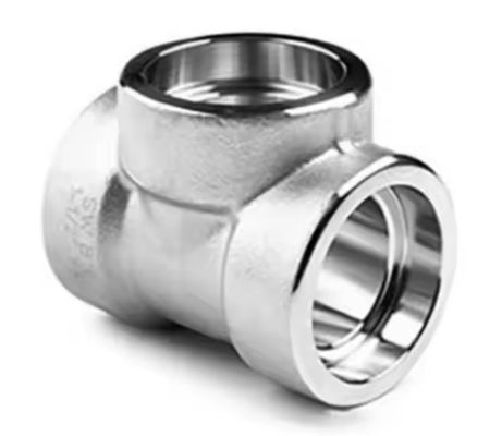 3000 Psi Pressure Rating Stainless Steel Tee Pipe Fitting Excellent Heat Resistance Suitable for Industrial Applications