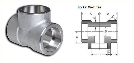Forged Steel Tee 2000LB-9000LB, Threaded/SW Pipe Fittings, 100% PMI Tested, High Pressure