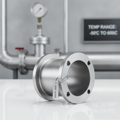 High Corrosion Resistance Butt Weld Fittings with UNS S32205 Stub End for Temperature Range -50°C to 600°C