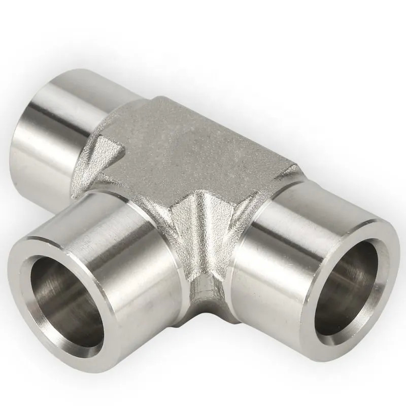 Alloy Steel Forged Pipe Fittings Stainless Steel Threaded Socket Welding Tee