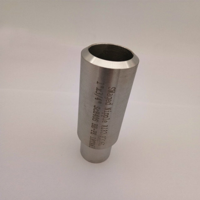 TOBO Sch40 Stainless Steel Pipe Tube Swage Nipple Carbon Steel Pipe Fittings in ASTM 304L 316 316l 3