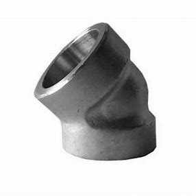 Stainless Steel Elbow Pipe Fittings 45 Degree Socket Weld Long Radius Elbow Forged Fittings