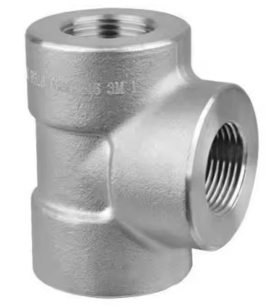 ASME B16.11 Threaded Stainless Steel Tee For High-Pressure Chemical