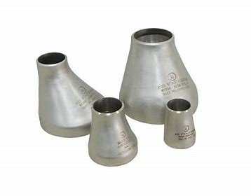 Polished Silver Stainless Steel Reducer Welded For Various Pipelines ANSI JIS DIN GB Standards