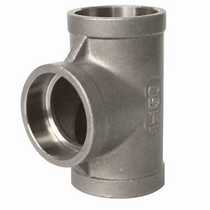 Asme B16.9 Schedule 40 Steel Pipe Fittings Socket Weld Tee Stainless Steel Equal Tee 304