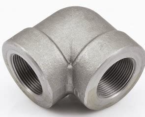 90 Degree LR Elbow Stainless Steel Pipe Fittings Double Internal Threaded Tube Connector