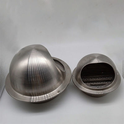 Air Vent 3 Inch 304 Stainless Steel Round Covers Vent  For Outdoor Silver