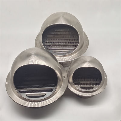 6" Stainless Steel Round Kitchen Wall Exhaust Waterproof Ventilation Mushroom Pipe Air Vent Cap Cover