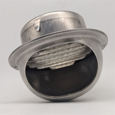 Seamless Stainless Steel Pipe Air Vent Cap Wall Kitchen Cover Wall Round Vent