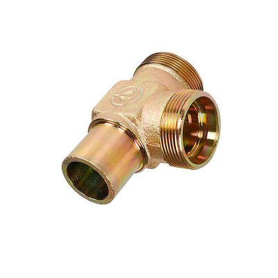 Three-Way Elbow Brass Tee Point 4 Point Internal and External Thread Pipe Fittings
