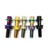 Grade5 M7 x 32mm TC4 Titanium Bolts Wheel Hub 12-Point Flange Ti Screws Forged Titanium Bolts For Car