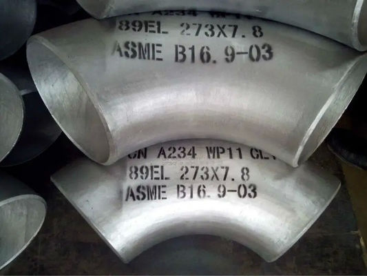 Steel Butt Welding Fittings Stainless Steel 90 Deg Elbow Pipe Fitting For Pipe Connection