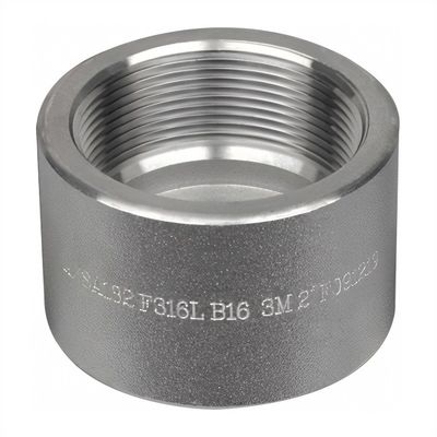 Stainless Steel Pipe End Caps Threaded Forged Fitting 6'' SCH10 Round A403 Grade WP 304