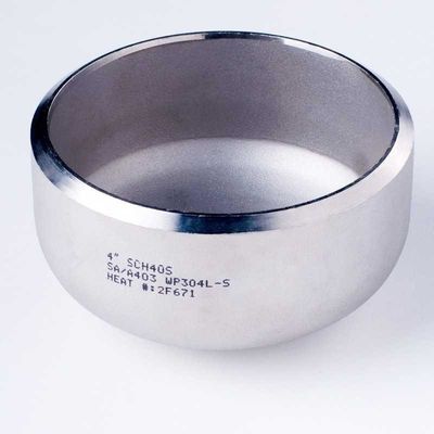 Stainless Steel Polished Pipe Cap for Welded Connections in ASME Standard