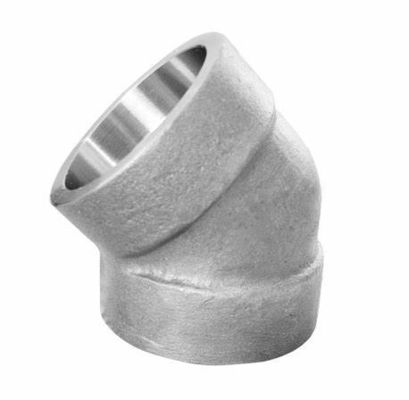 Stainless Steel 304/316 Elbow Pipe Fittings 45 Degree Socket Weld Long Radius Elbow Forged Fittings
