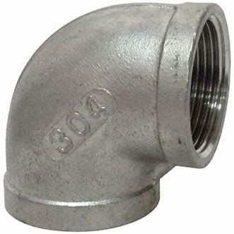 90 Degree Elbow Stainless Steel Pipe Fittings Forged Fittings Threaded Tube Connector