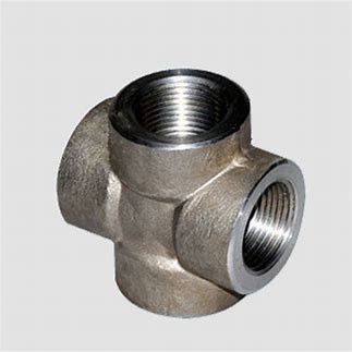 Joint Connector Sanitary Stainless Steel 304 316L Pipe Fittings Threaded Cross 4 Way Cross