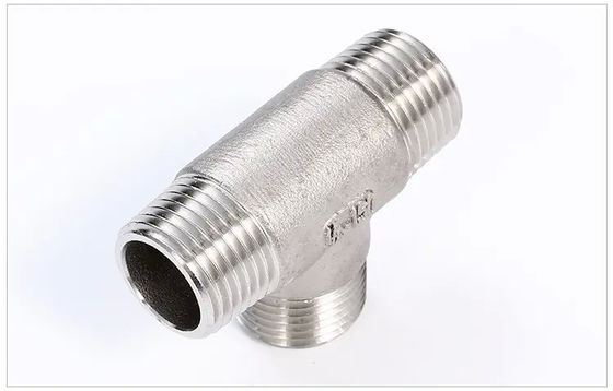 TH Tee Threaded Fitting Forged Pipe Fitting NPS 1/8" - NPS 4" ASTM A182 F304/F304L, F316/F316LASTM A105ASME B16.11ASME B1.20.1
