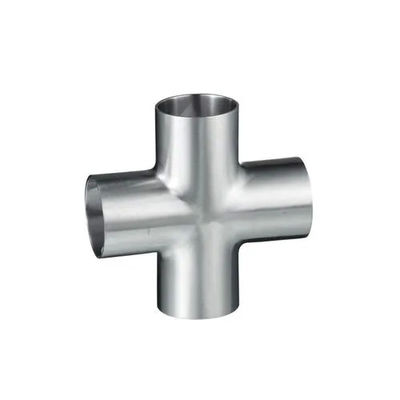 TOBO Professional Customized Stainless Steel Equal Diameter Stamping Butt Welded Cross Pipe Fittings
