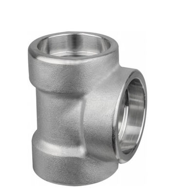 TOBO Industrial forged pipe fittings high pressure stainless steel ASME b16.11 NPT TEE socket welding tee