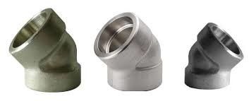 BW Radius Elbow Butt Welding Fitting Degree 45 NPS 1/2"  A403 WP304/304L, WP316/316L WPB ASME/ANSI B16.9 MSS SP-4 ISO 4144