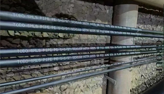 ASTM SA335 GR P91 ASME B36.10 DN25 S80 5800MM PE SMLS PIPE