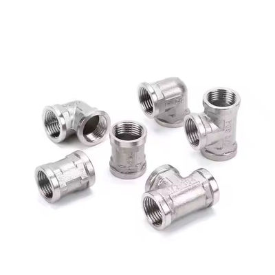 Customized Male Female Threads Elbow/tee/cross fitting 1/4"-2" Stainless Steel 304 316L Threaded Fittings