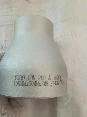 TOBO Reducer Size OD 60mm*100mm*3mm Thickness Aluminum 6061 Concentric Reducer
