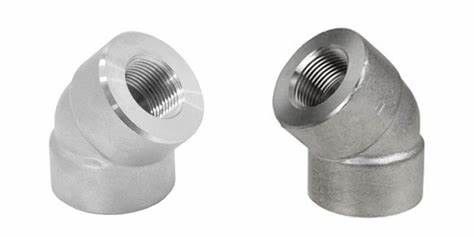 45° SCH 40 21.3mm Forged Pipe Fittings Short Radius Elbow ASME B16.9