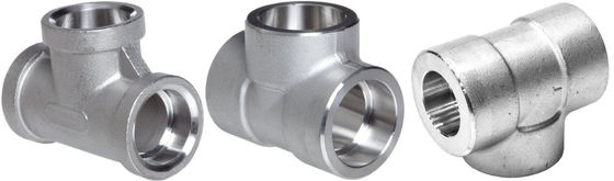ANSI B16.9 Forged Pipe Fittings Socket Welding Tee DN 6'' * 3'' SCH 40