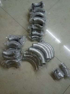 Ti Alloy Stainless Steel Elbow Long Radius 90 Degree With Silver Color