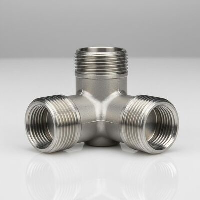 3000 Psi roestvrij staal T-shirt met 1000 ° F temperatuur en draad einde voor een optimale stroomverdeling