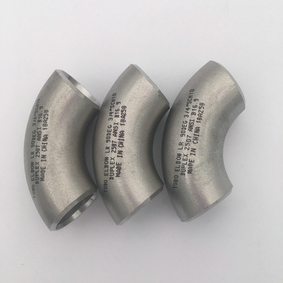 BW Fittings Duplex Stainless Steel 2507 90Deg Elbow LR 1 1/2'' SCH10 UNS S32750 ASME B16.9