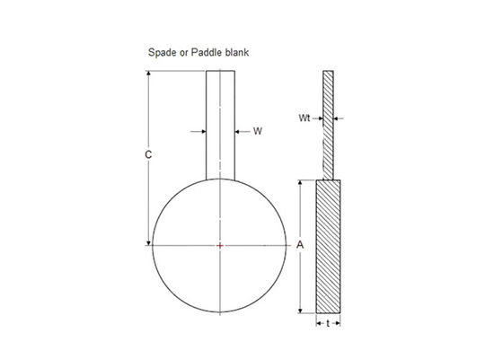 150PSI SCH10S Spectacle Blind Flange 300LBS Pressure ASTM B462 Standard