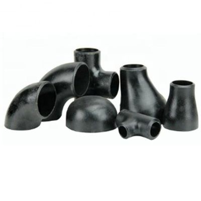 Black Sch40 Butt Welded Elbow Carbon Steel Pipe Fittings