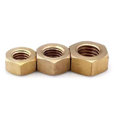 China Fastener Factory Copper Products Copper Nuts Brass Hardware Standard Parts